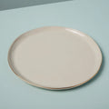 Tam Gold Rim Stoneware Plate, Pearl Tea + Linen