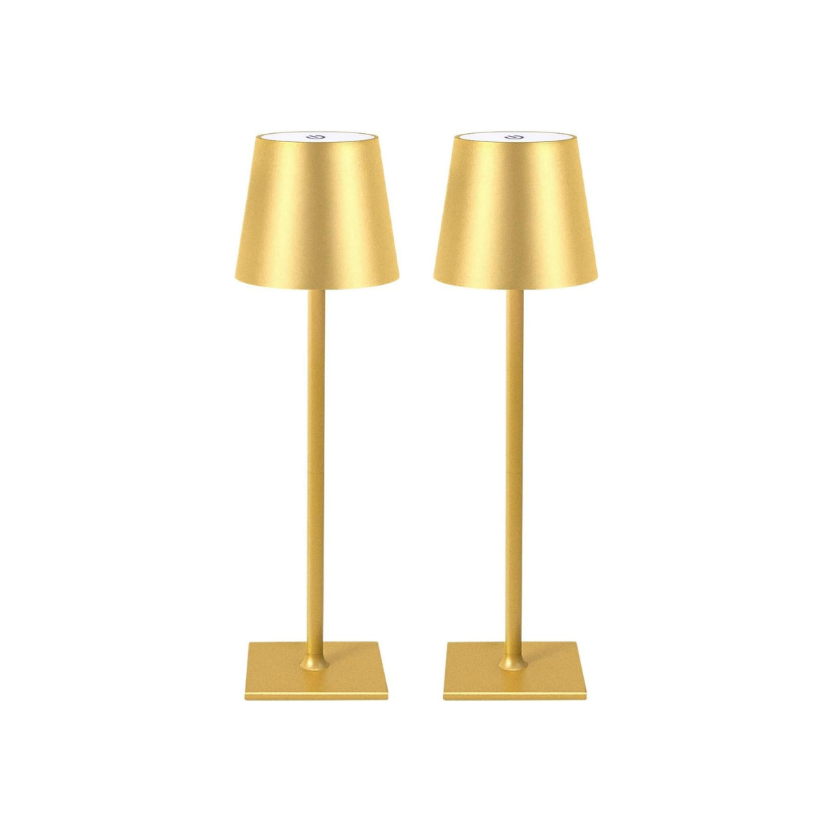 Rechargeable Touch Lamps in Gold (set of 2) Shop Fête