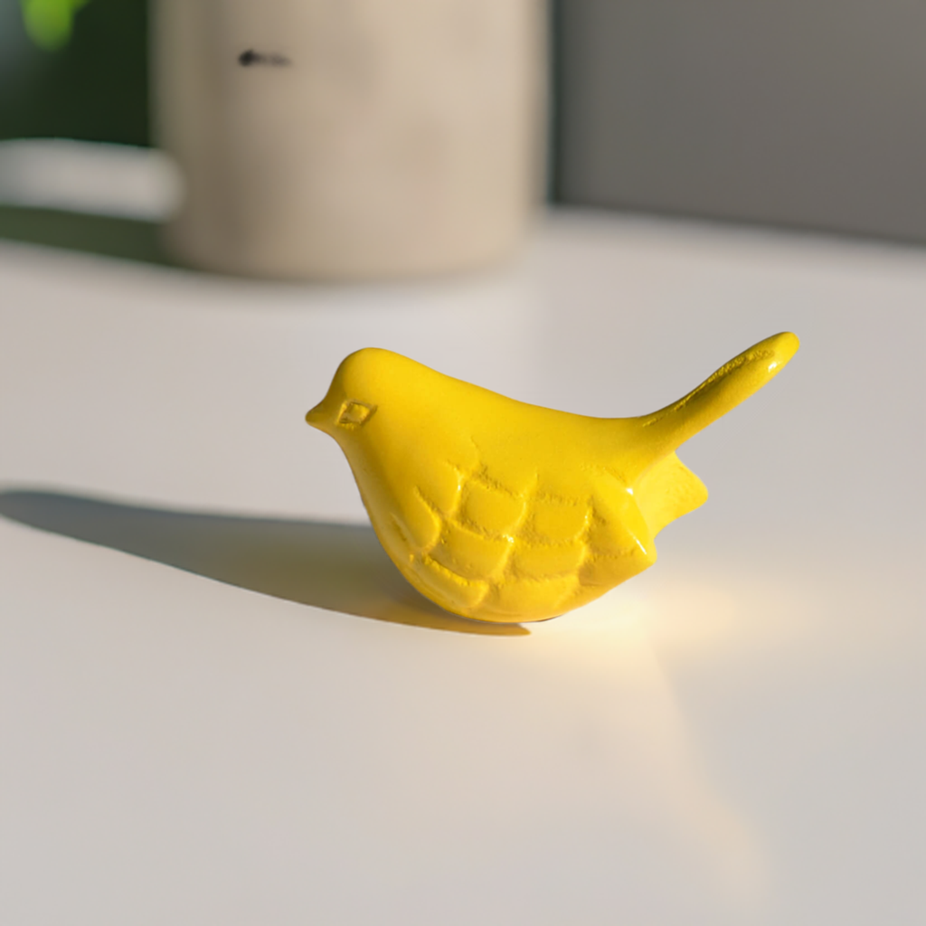 Vibhsa Bird Figurines Symbols of Health & Happiness (Yellow) Vibhsa