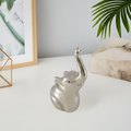 Elephant Ring Holder (4", Silver Finish) Vibhsa