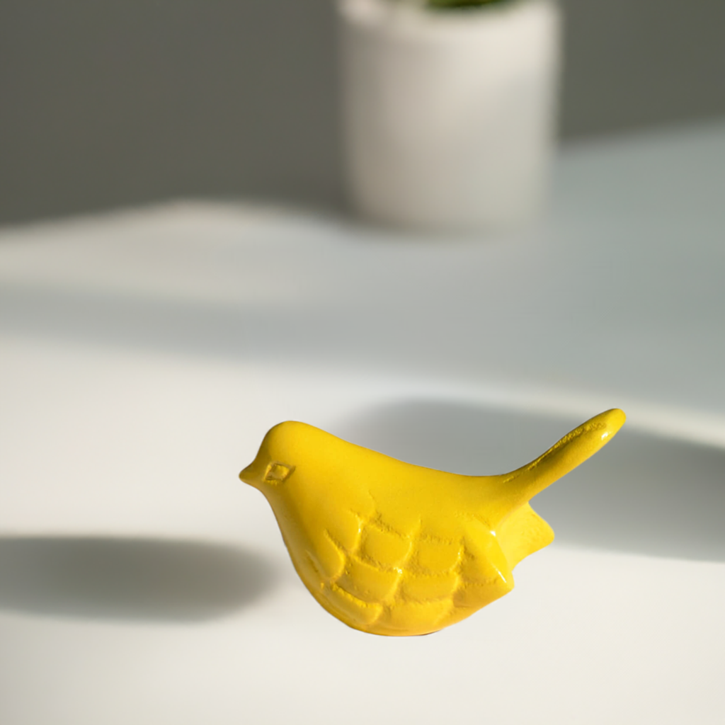 Vibhsa Bird Figurines Symbols of Health & Happiness (Yellow) Vibhsa