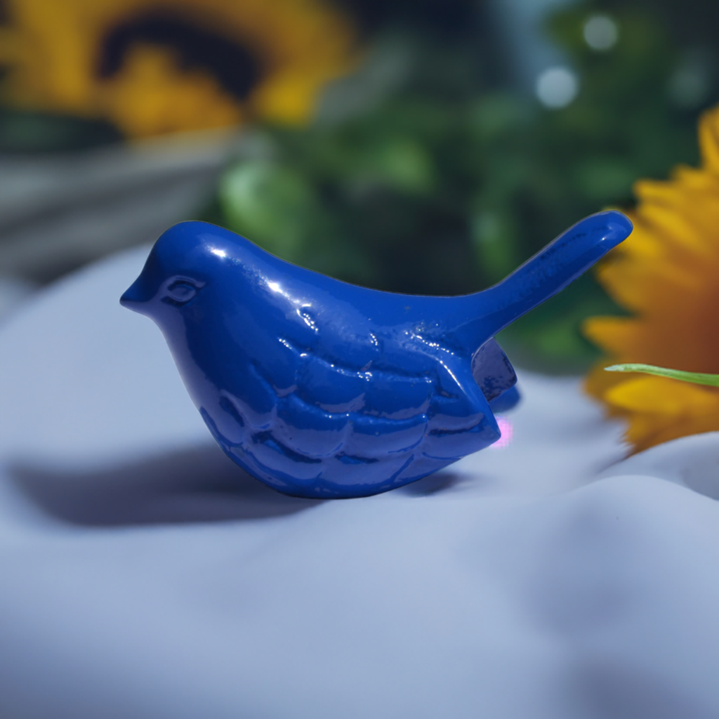 Vibhsa Bird Figurines Symbols of Health & Happiness (Blue) Vibhsa