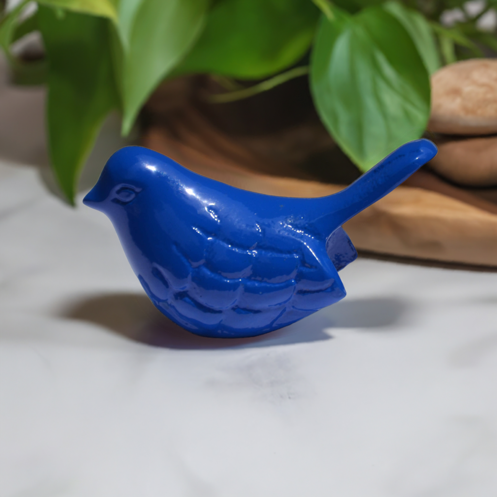 Vibhsa Bird Figurines Symbols of Health & Happiness (Blue) Vibhsa