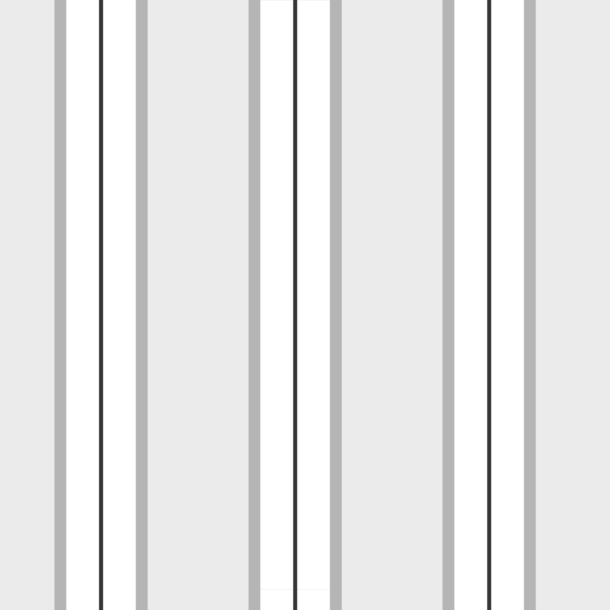 Montclair Stripes (Gray) Wallpaper WALL BLUSH