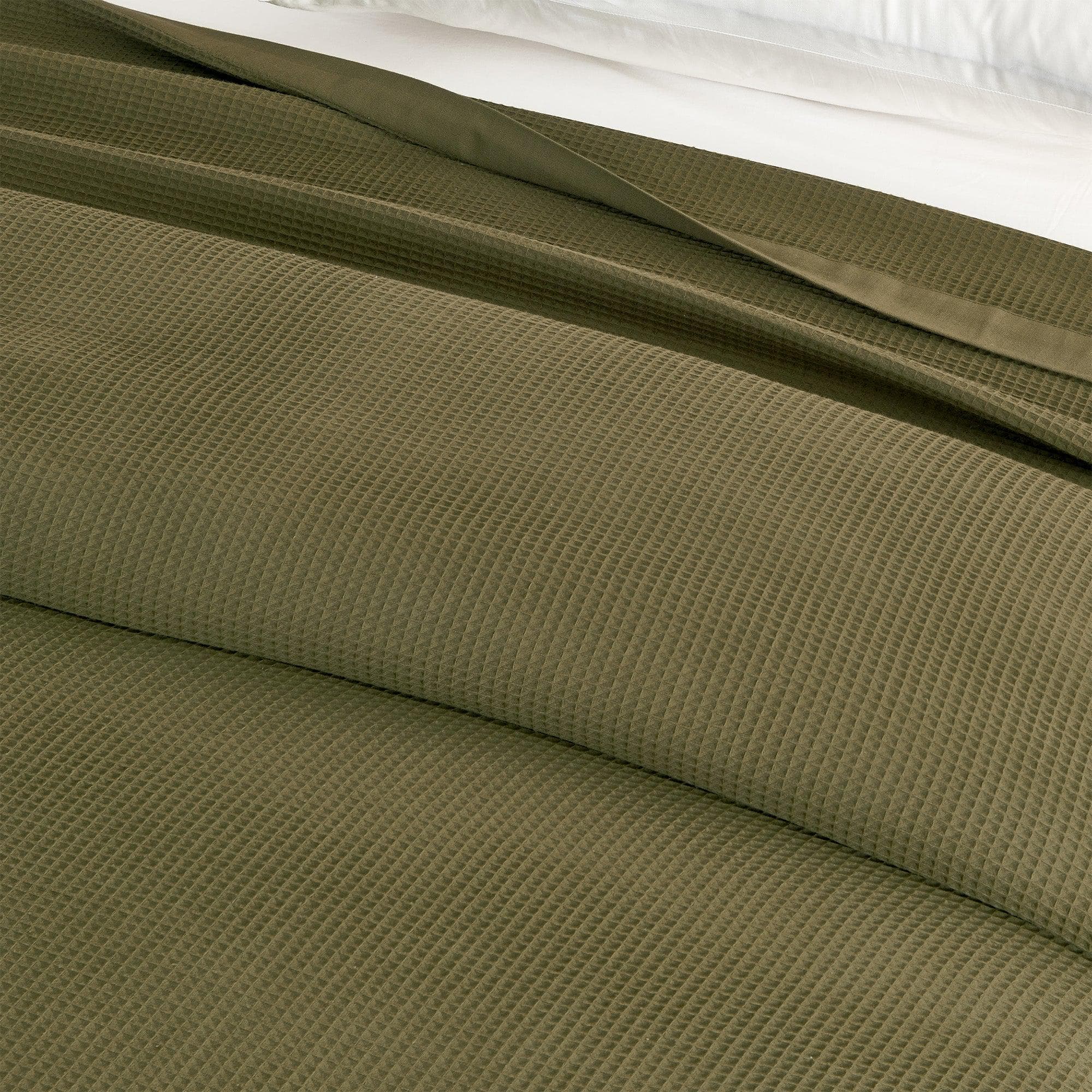 100% Cotton Small Waffle Weave Blanket - Hazel Collection Great Bay Home