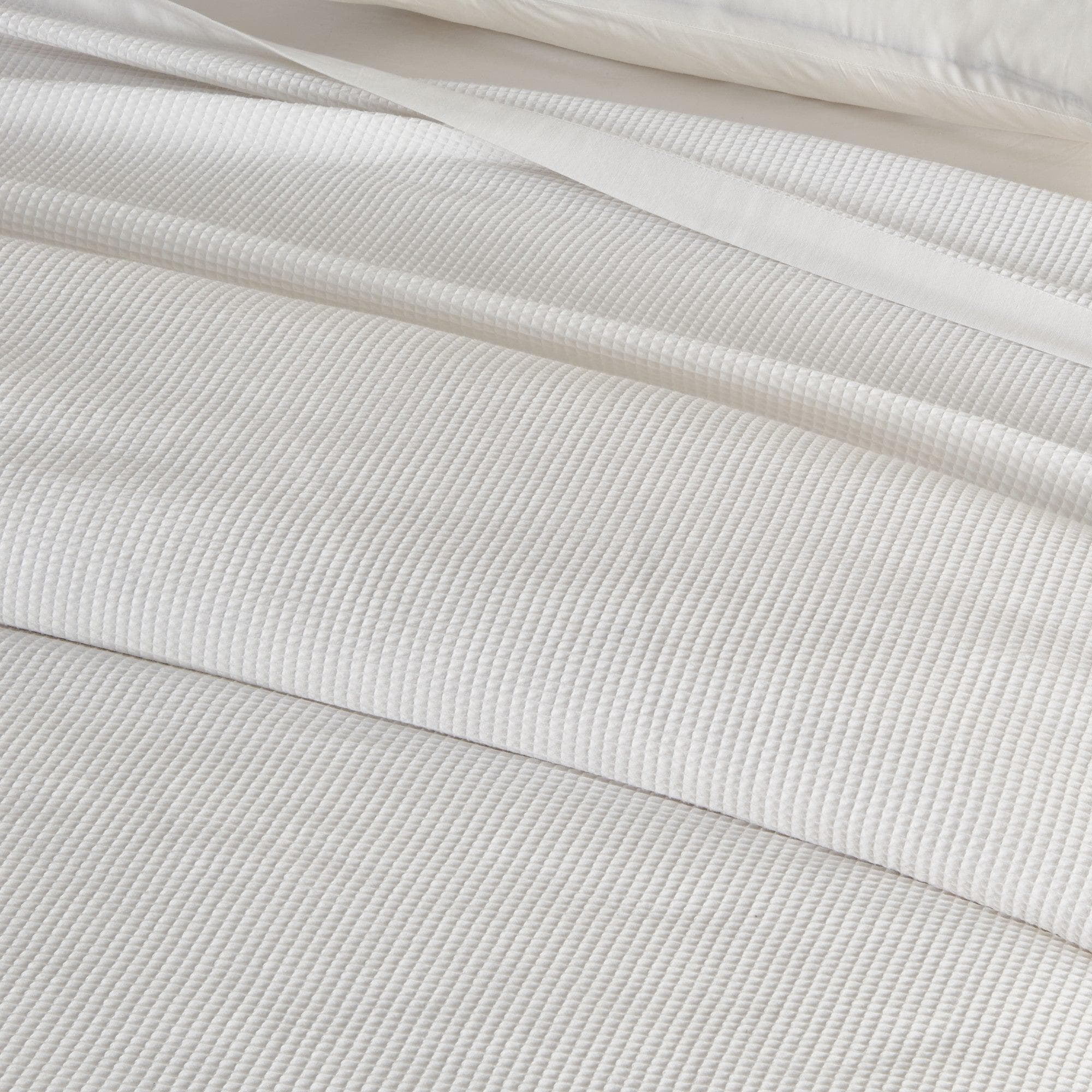 100% Cotton Small Waffle Weave Blanket - Hazel Collection Great Bay Home