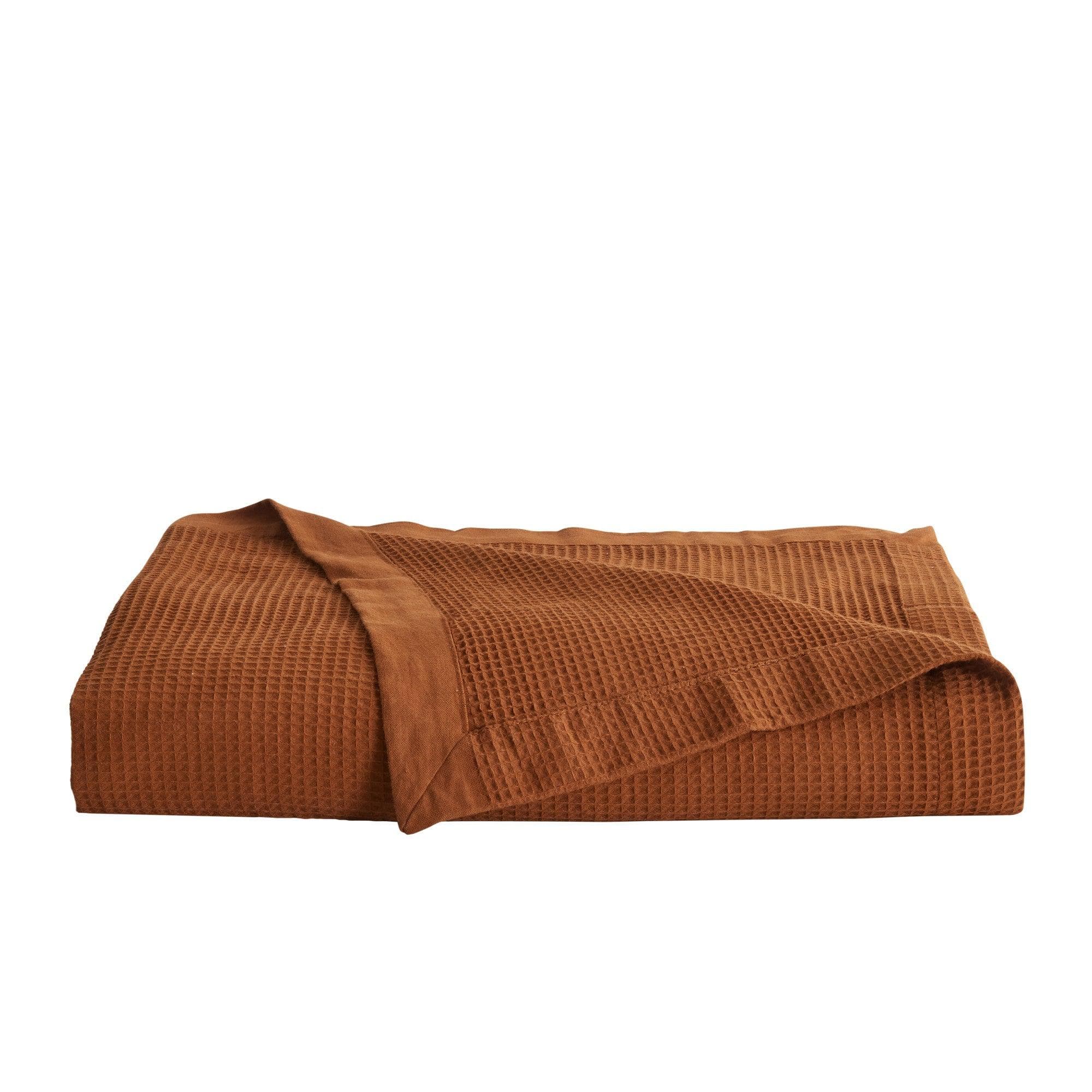 100% Cotton Small Waffle Weave Blanket - Hazel Collection Great Bay Home