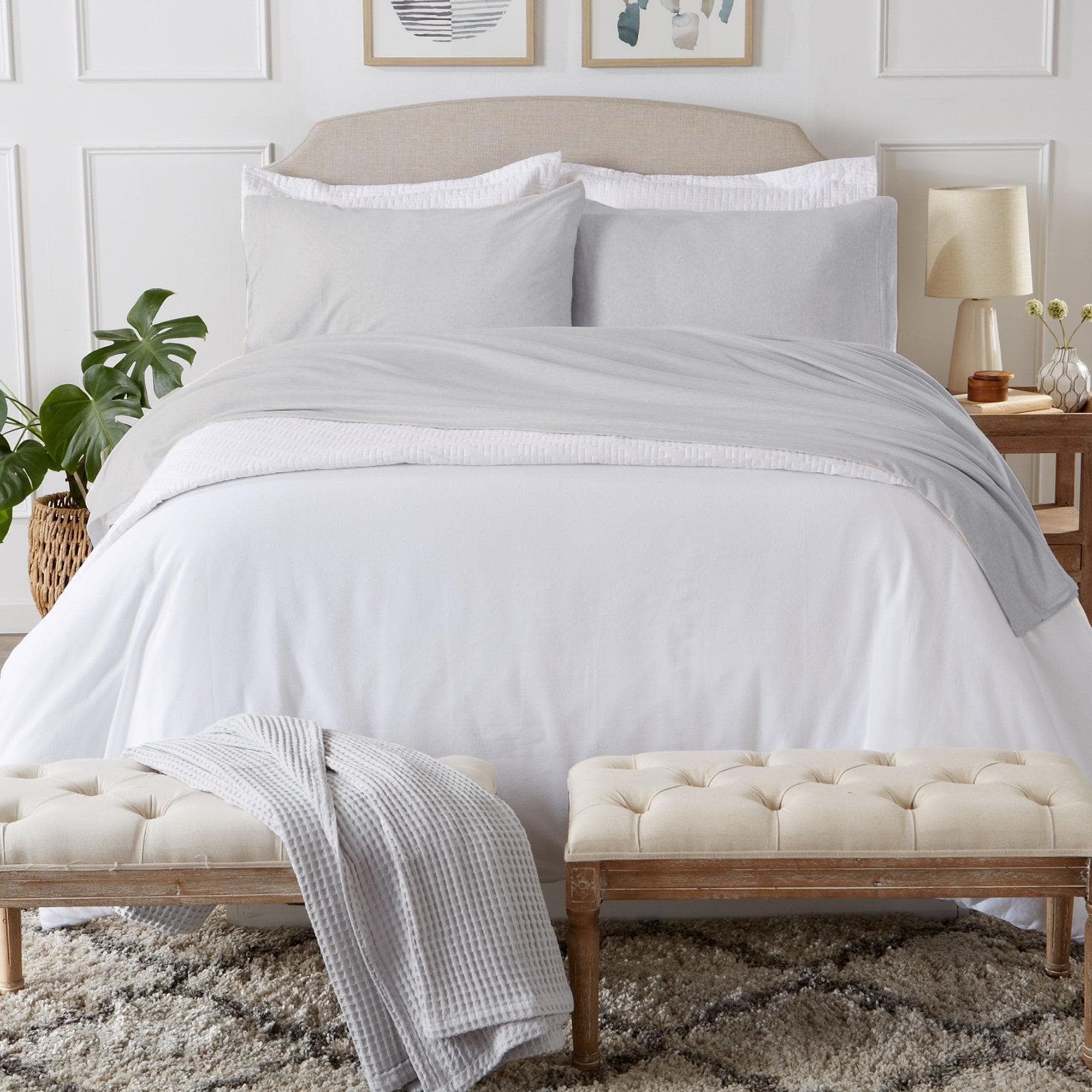 Flannel Jersey Sheet - Cozy Flex Collection Great Bay Home