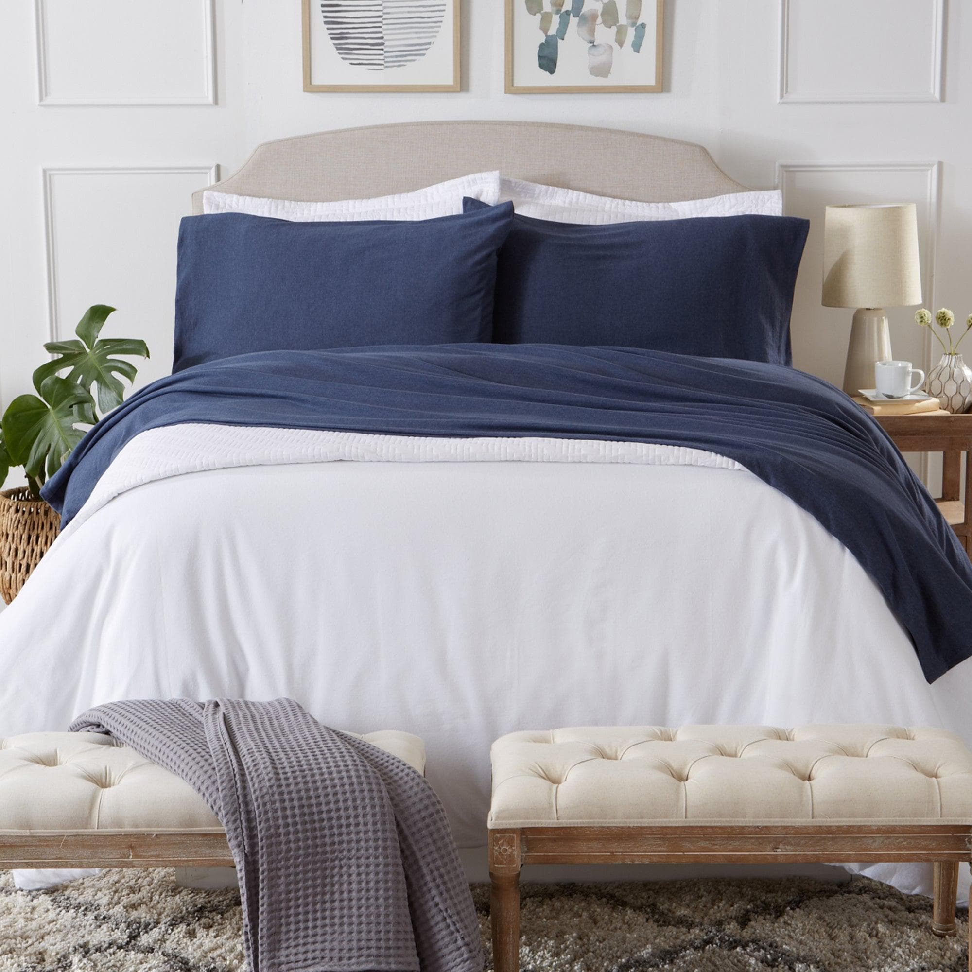 Flannel Jersey Sheet - Cozy Flex Collection Great Bay Home