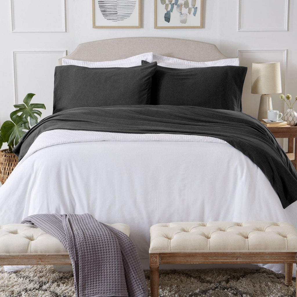 Flannel Jersey Sheet - Cozy Flex Collection Great Bay Home