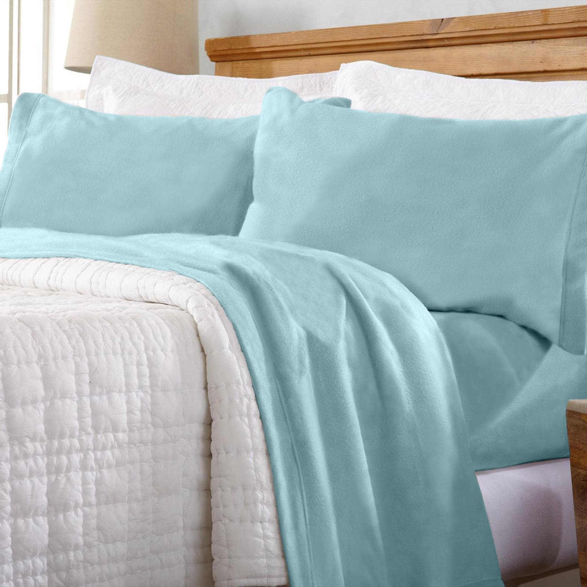 Solid Fleece Sheet - Christina Collection Great Bay Home