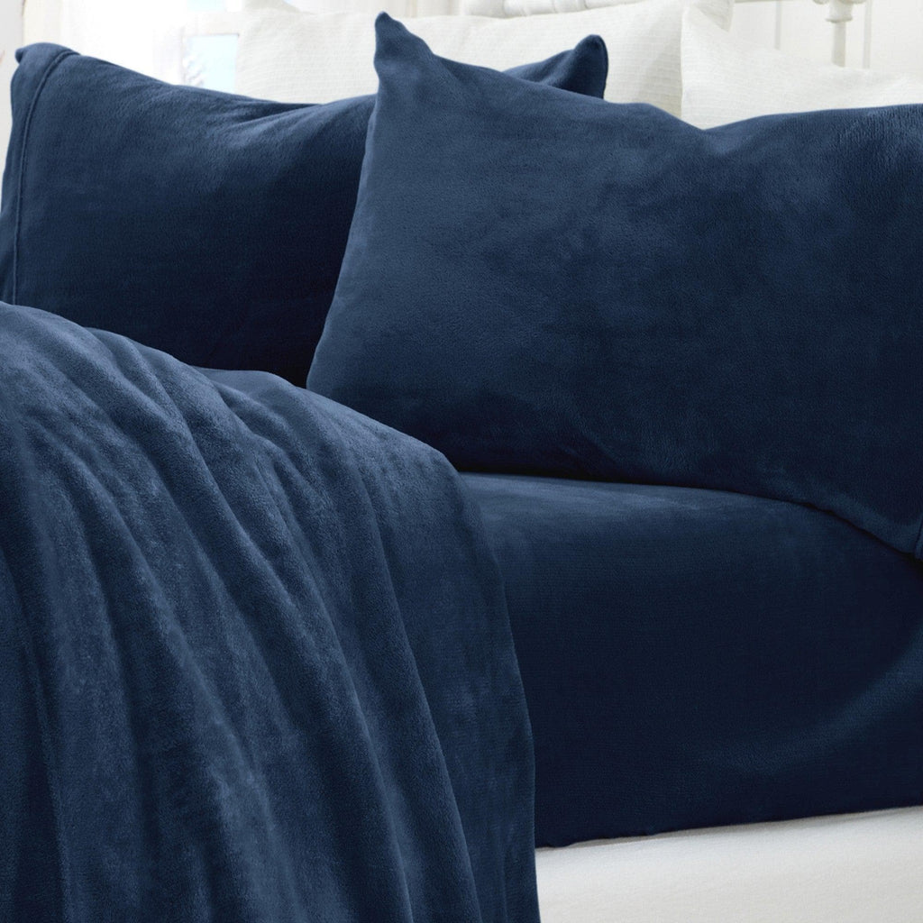 Solid Plush Sheet - Velvet Luxe Collection Great Bay Home