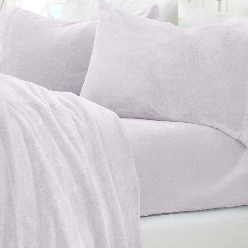 Solid Plush Sheet - Velvet Luxe Collection Great Bay Home