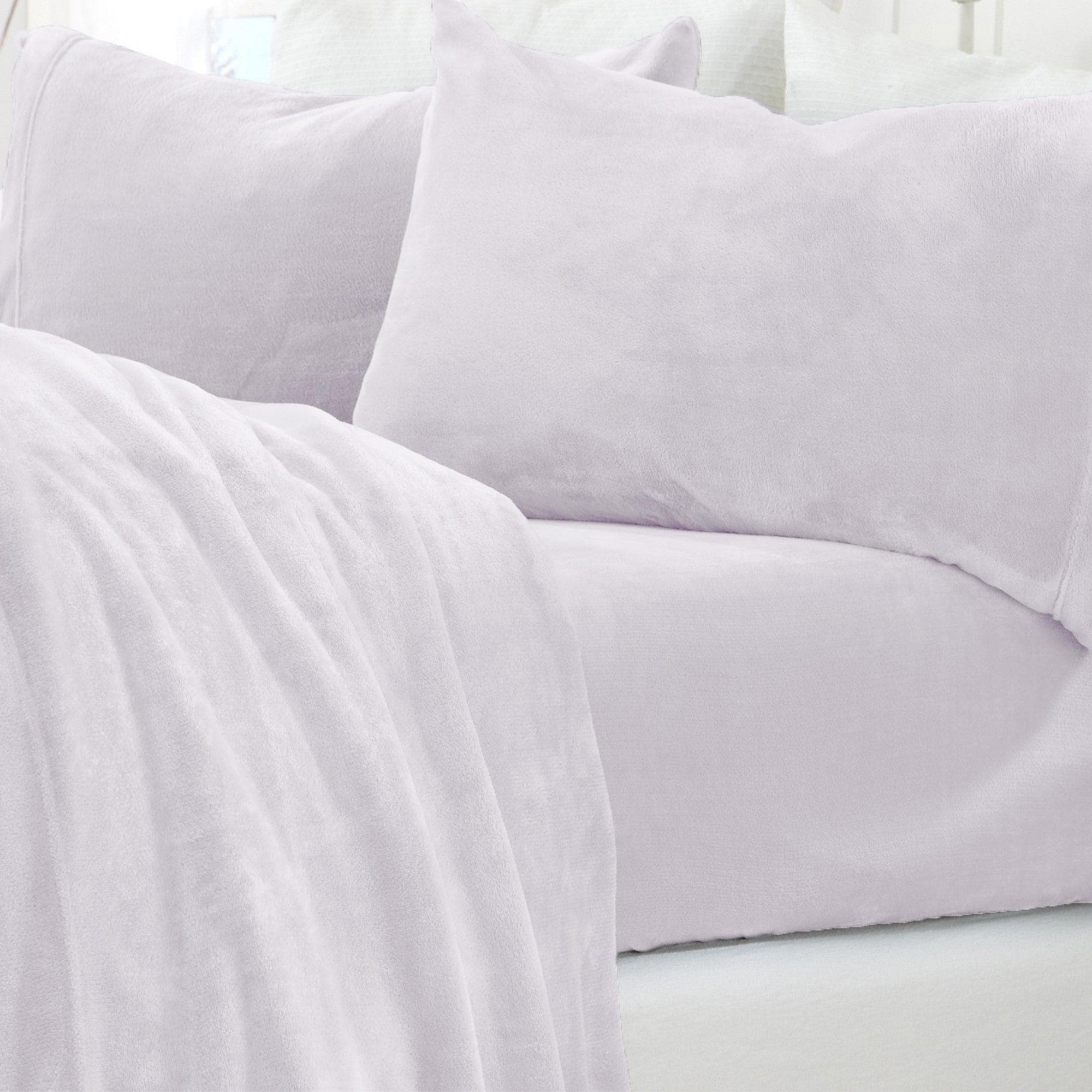 Solid Plush Sheet - Velvet Luxe Collection Great Bay Home