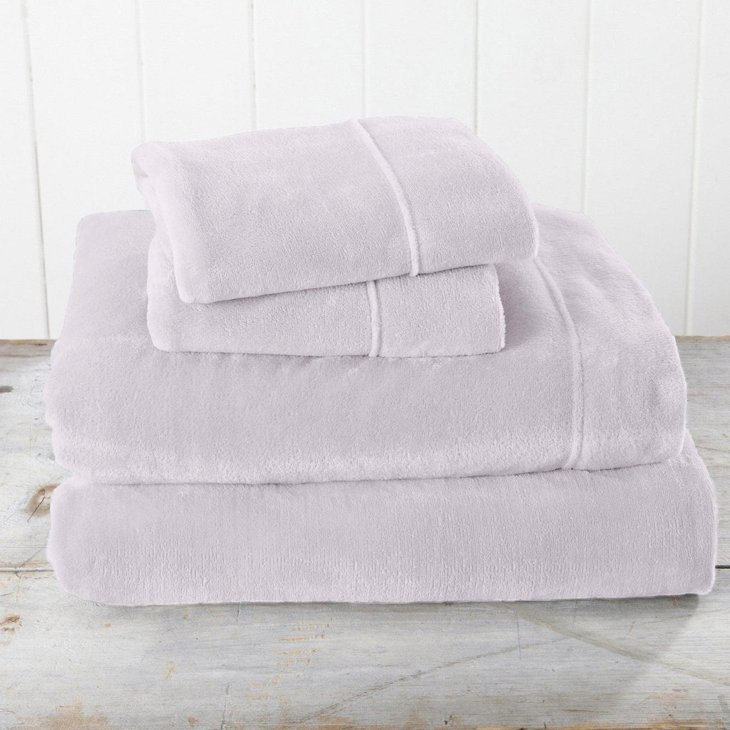 Solid Plush Sheet - Velvet Luxe Collection Great Bay Home