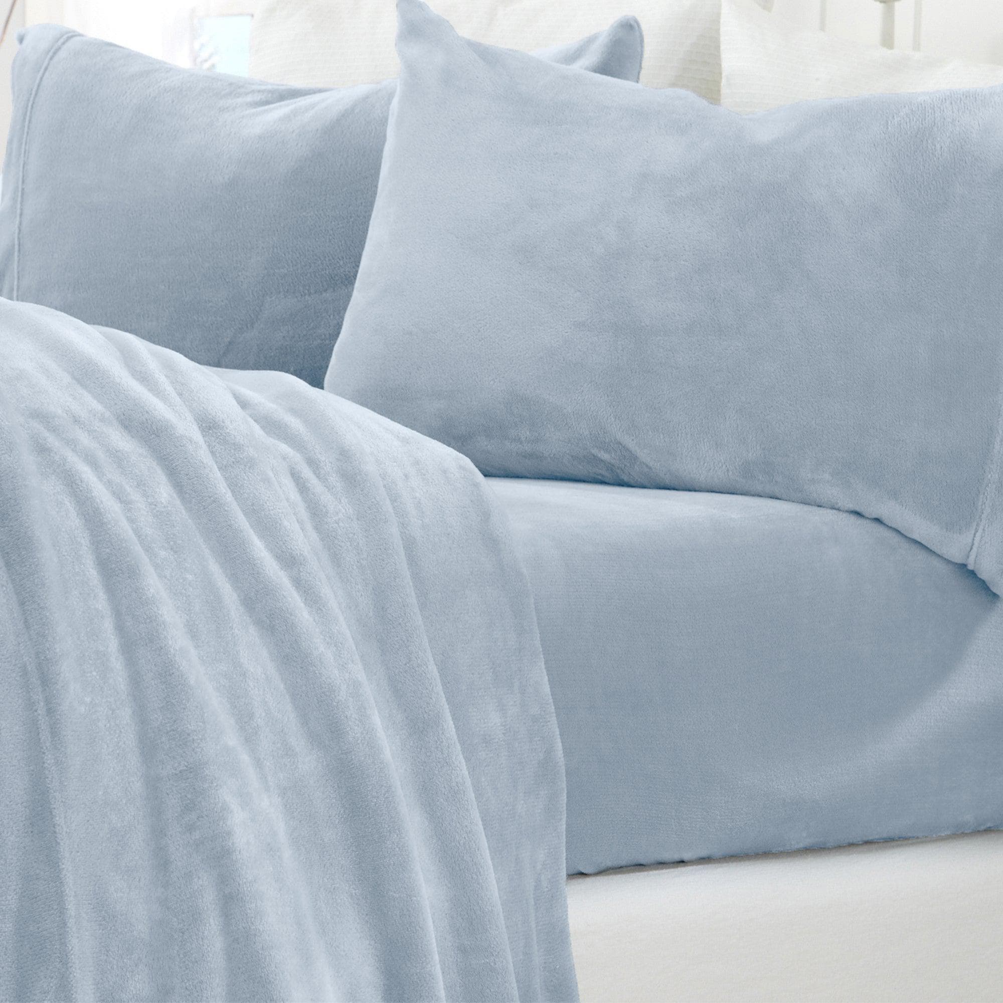Solid Plush Sheet - Velvet Luxe Collection Great Bay Home