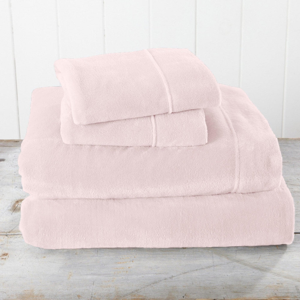 Solid Plush Sheet - Velvet Luxe Collection Great Bay Home