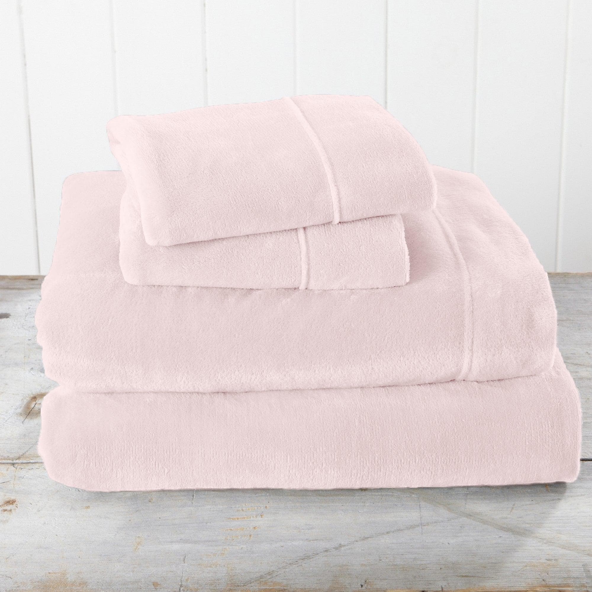 Solid Plush Sheet - Velvet Luxe Collection Great Bay Home