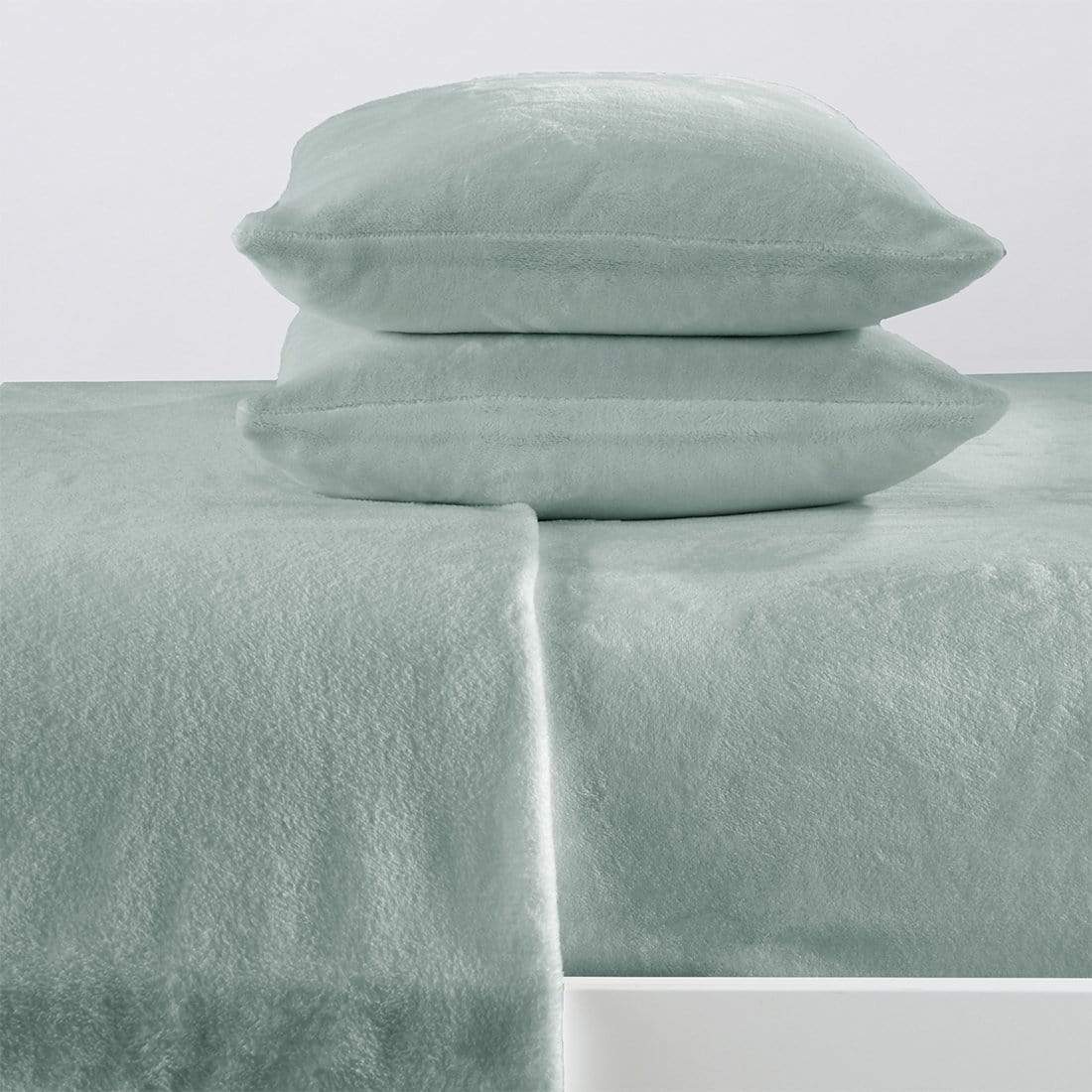 Solid Plush Sheet - Velvet Luxe Collection Great Bay Home