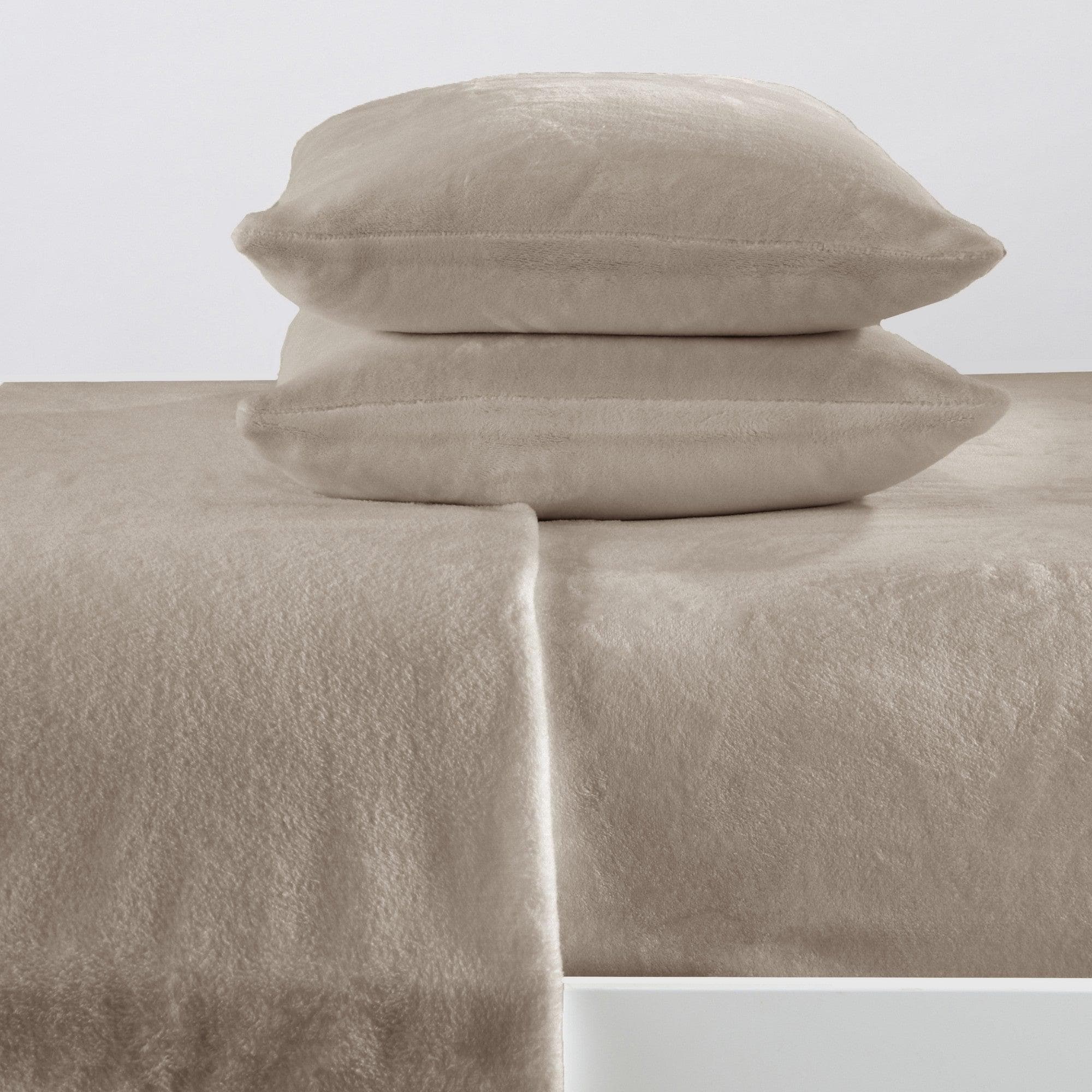Solid Plush Sheet - Velvet Luxe Collection Great Bay Home