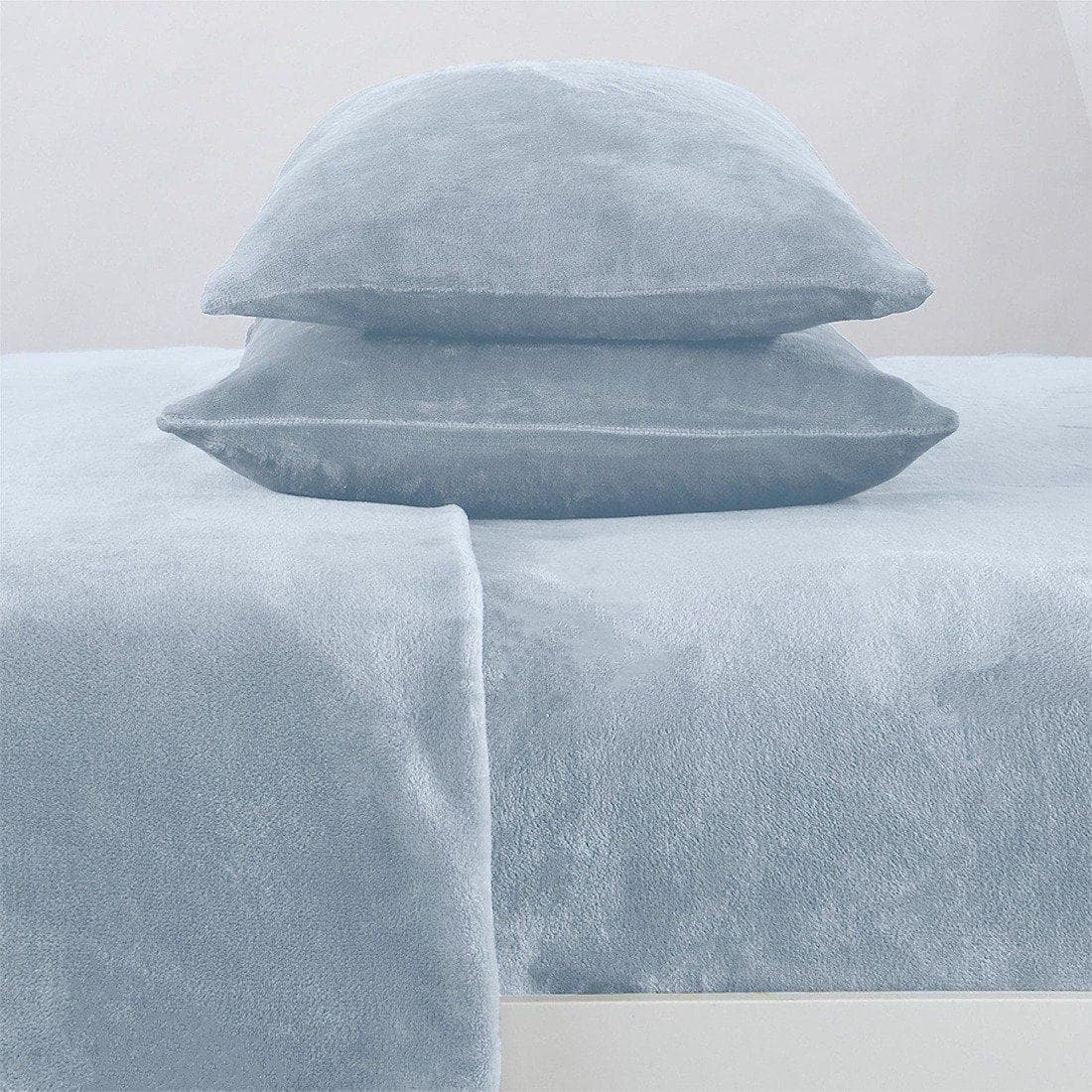 Solid Plush Sheet - Velvet Luxe Collection Great Bay Home
