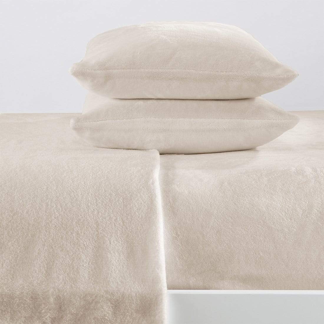 Solid Plush Sheet - Velvet Luxe Collection Great Bay Home