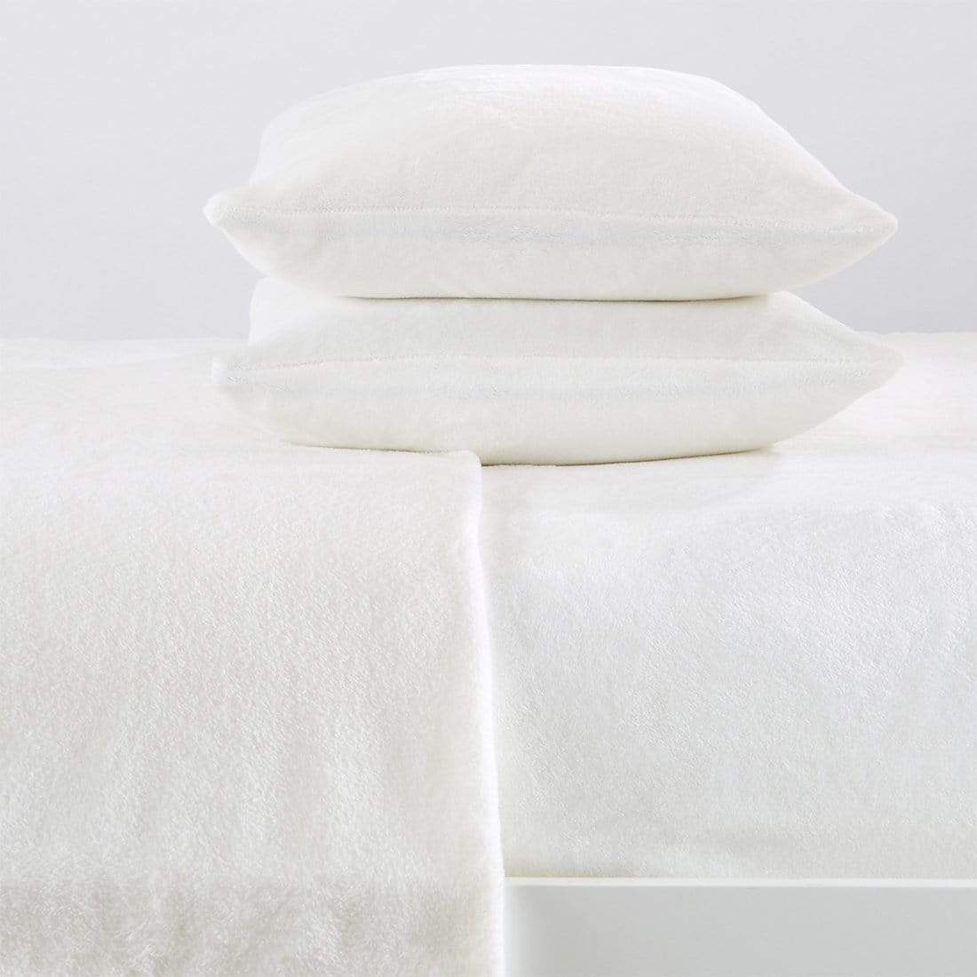 Solid Plush Sheet - Velvet Luxe Collection Great Bay Home