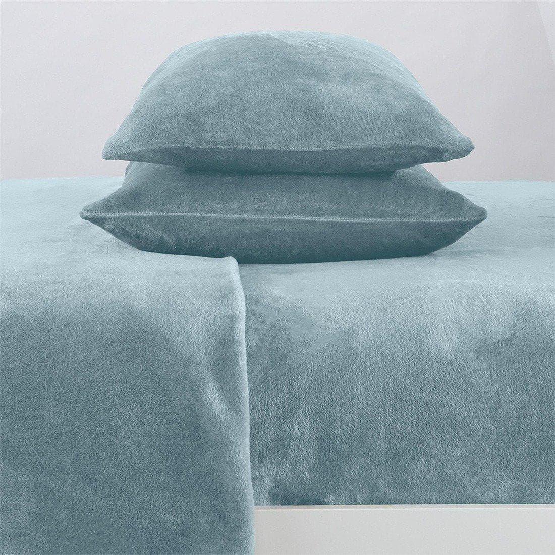 Solid Plush Sheet - Velvet Luxe Collection Great Bay Home