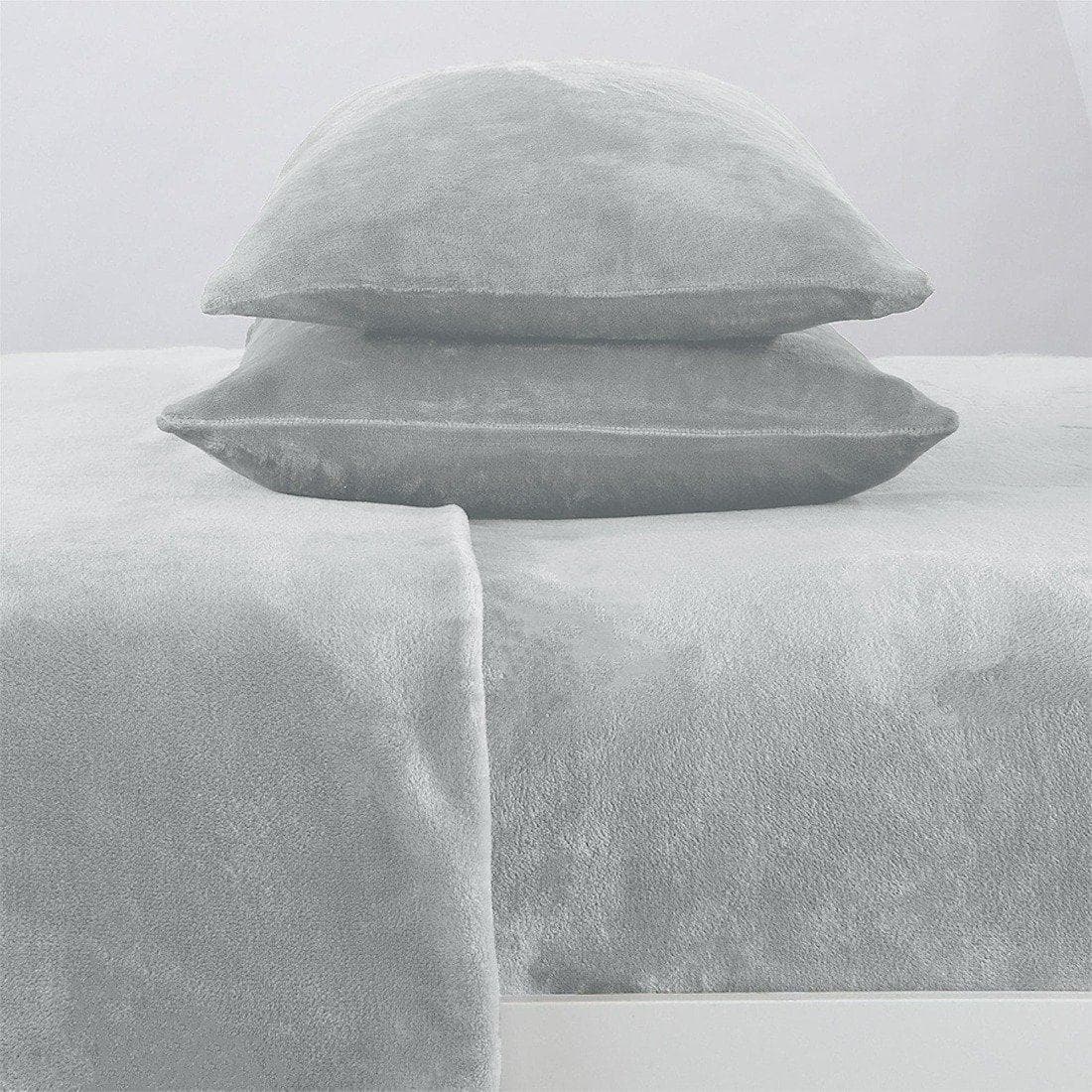 Solid Plush Sheet - Velvet Luxe Collection Great Bay Home
