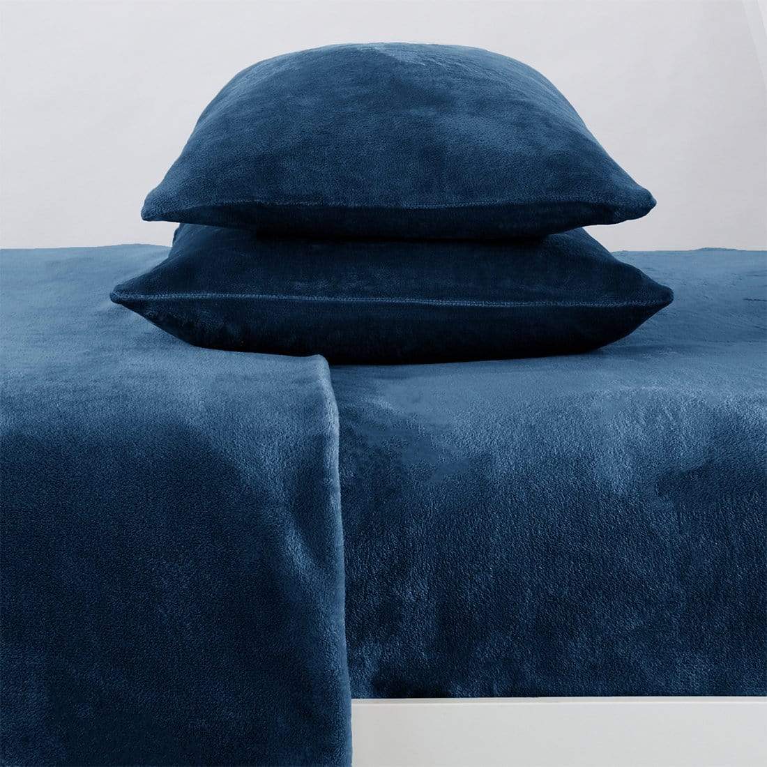 Solid Plush Sheet - Velvet Luxe Collection Great Bay Home