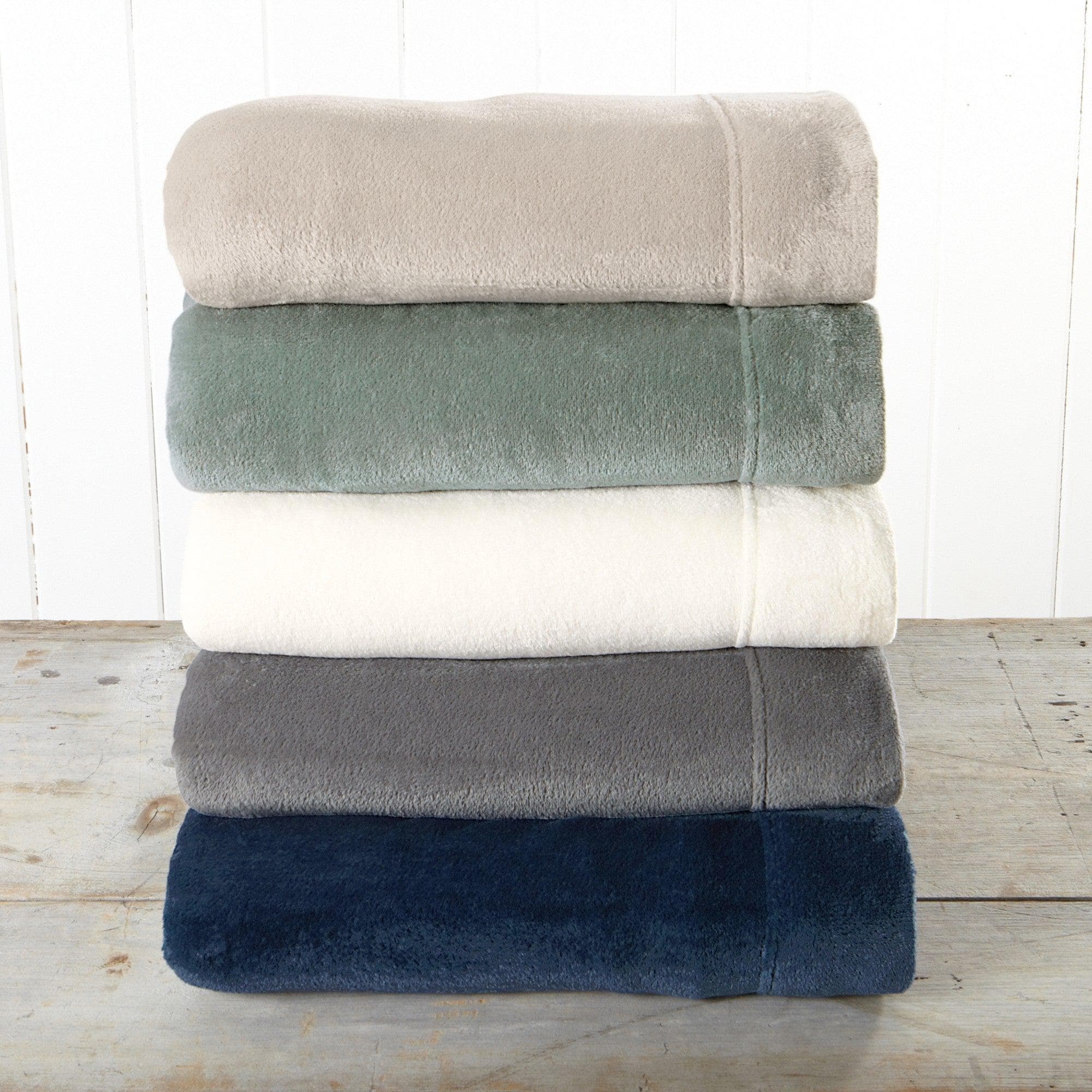 Solid Plush Sheet - Velvet Luxe Collection Great Bay Home