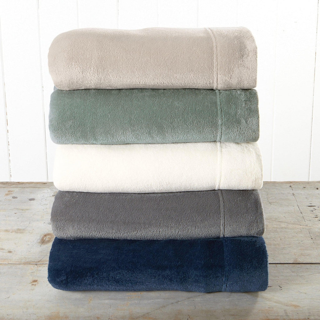 Solid Plush Sheet - Velvet Luxe Collection Great Bay Home