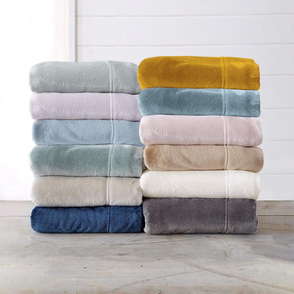 Solid Plush Sheet - Velvet Luxe Collection Great Bay Home
