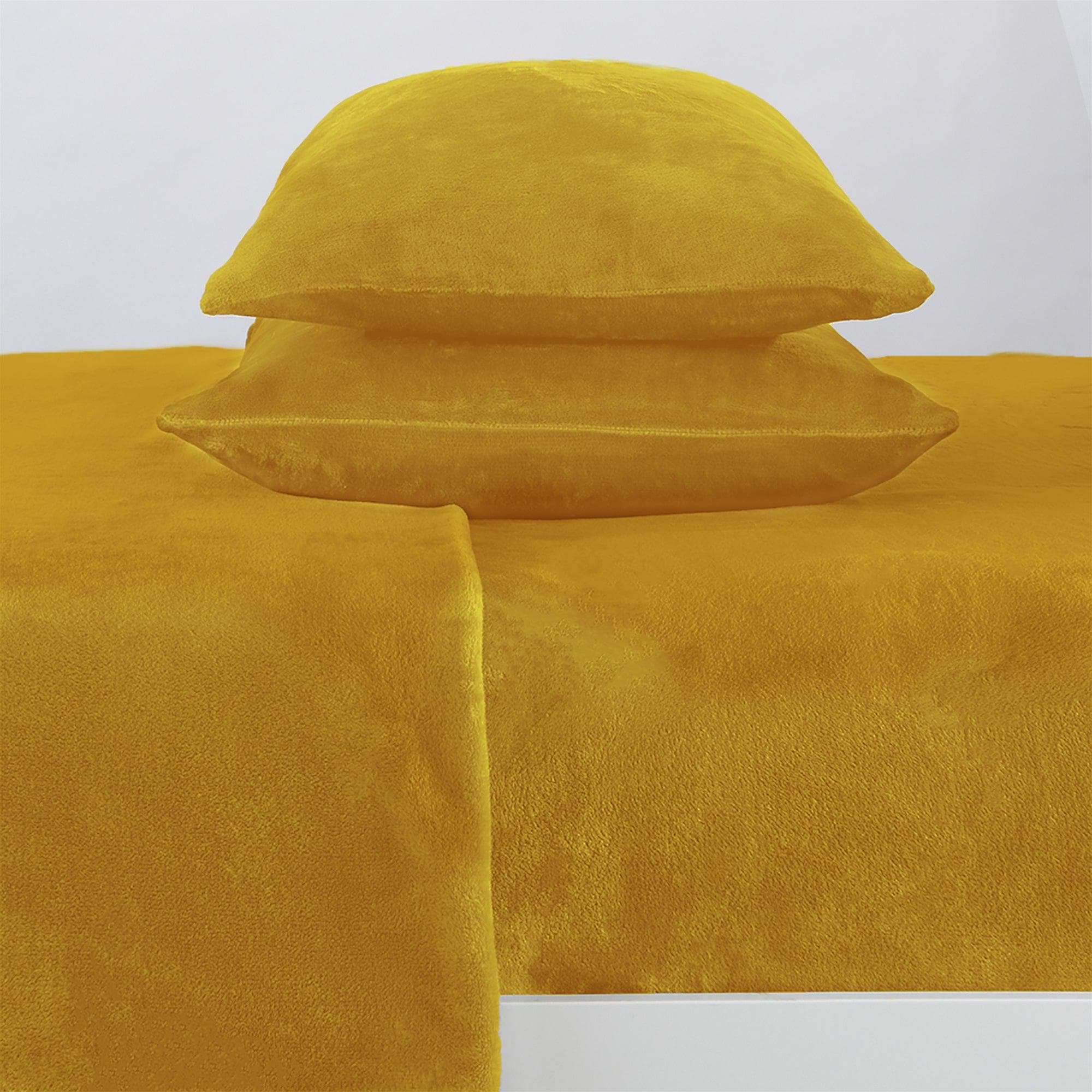 Solid Plush Sheet - Velvet Luxe Collection Great Bay Home