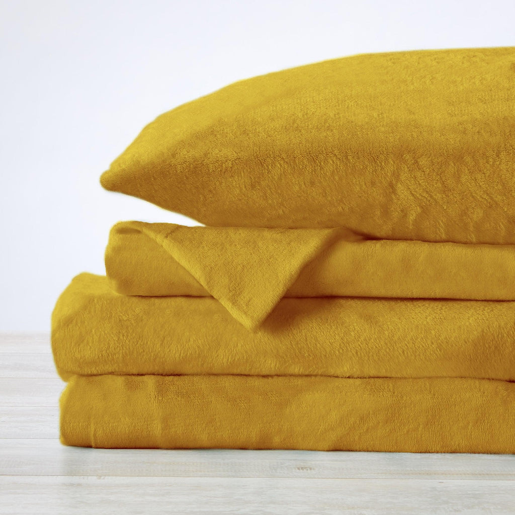 Solid Plush Sheet - Velvet Luxe Collection Great Bay Home