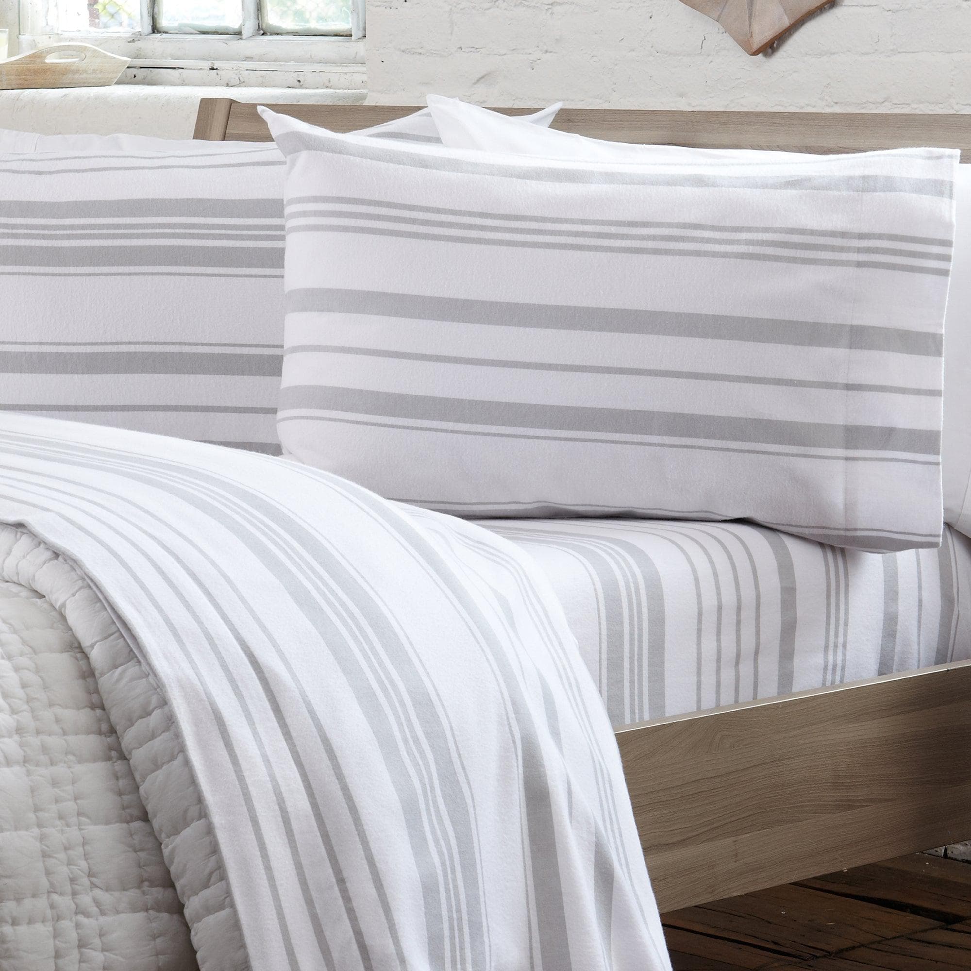 Turkish Cotton Flannel Sheet - Raye Collection Great Bay Home