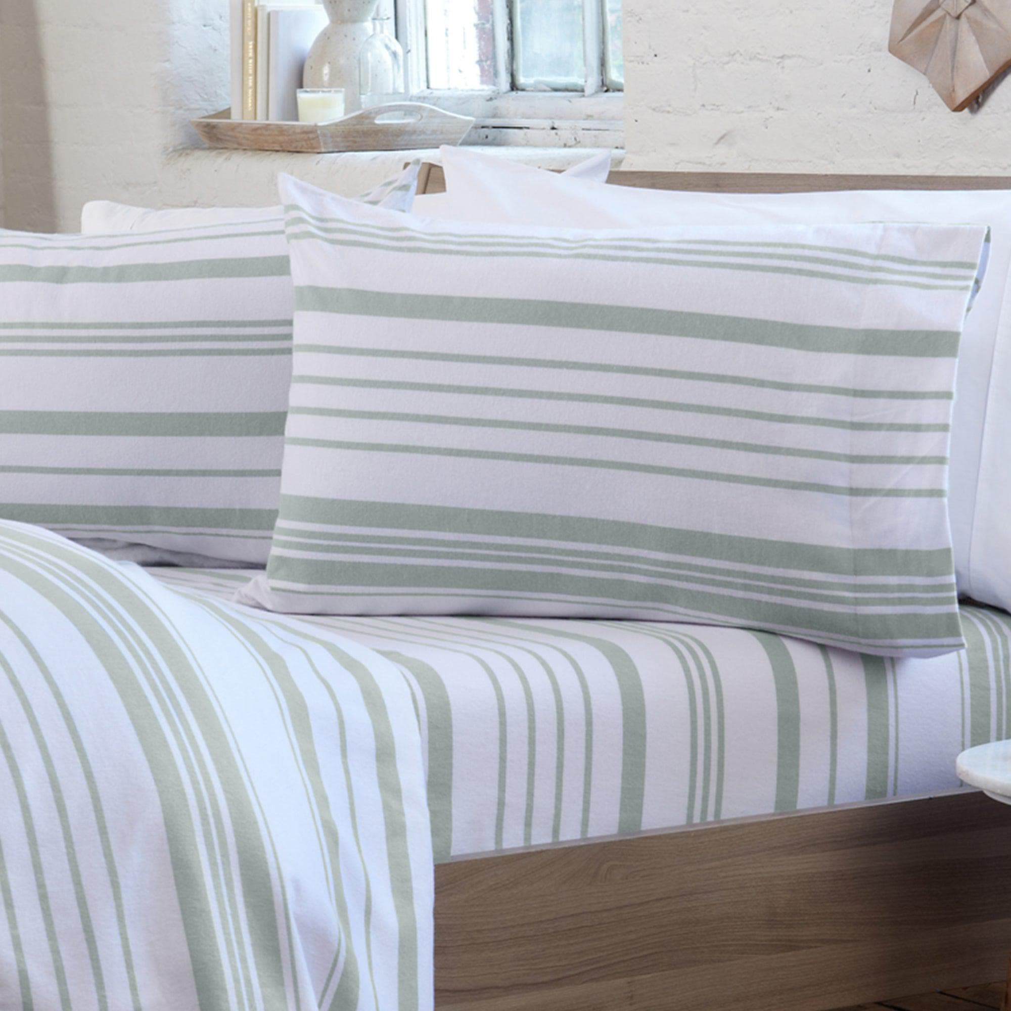Turkish Cotton Flannel Sheet - Raye Collection Great Bay Home