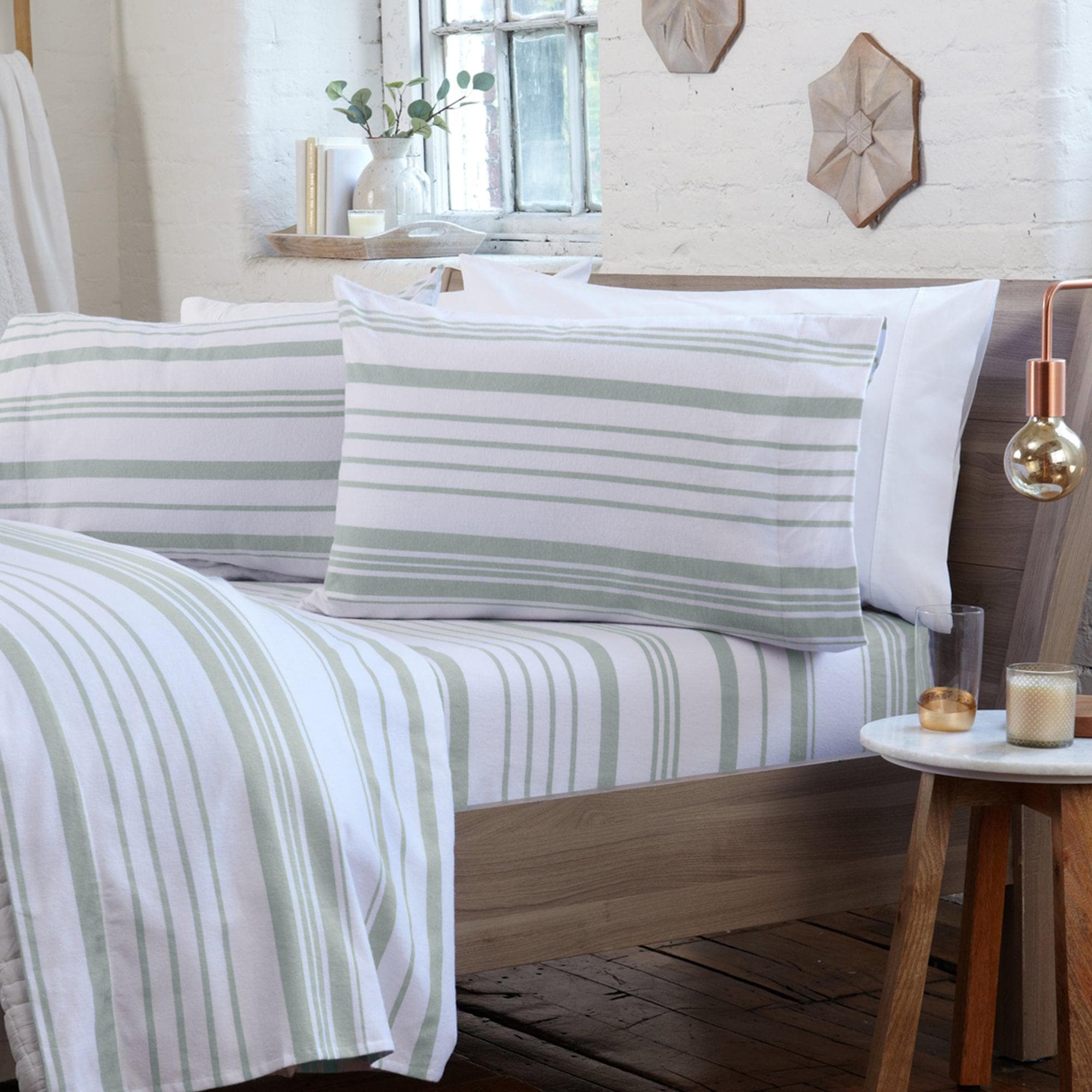 Turkish Cotton Flannel Sheet - Raye Collection Great Bay Home