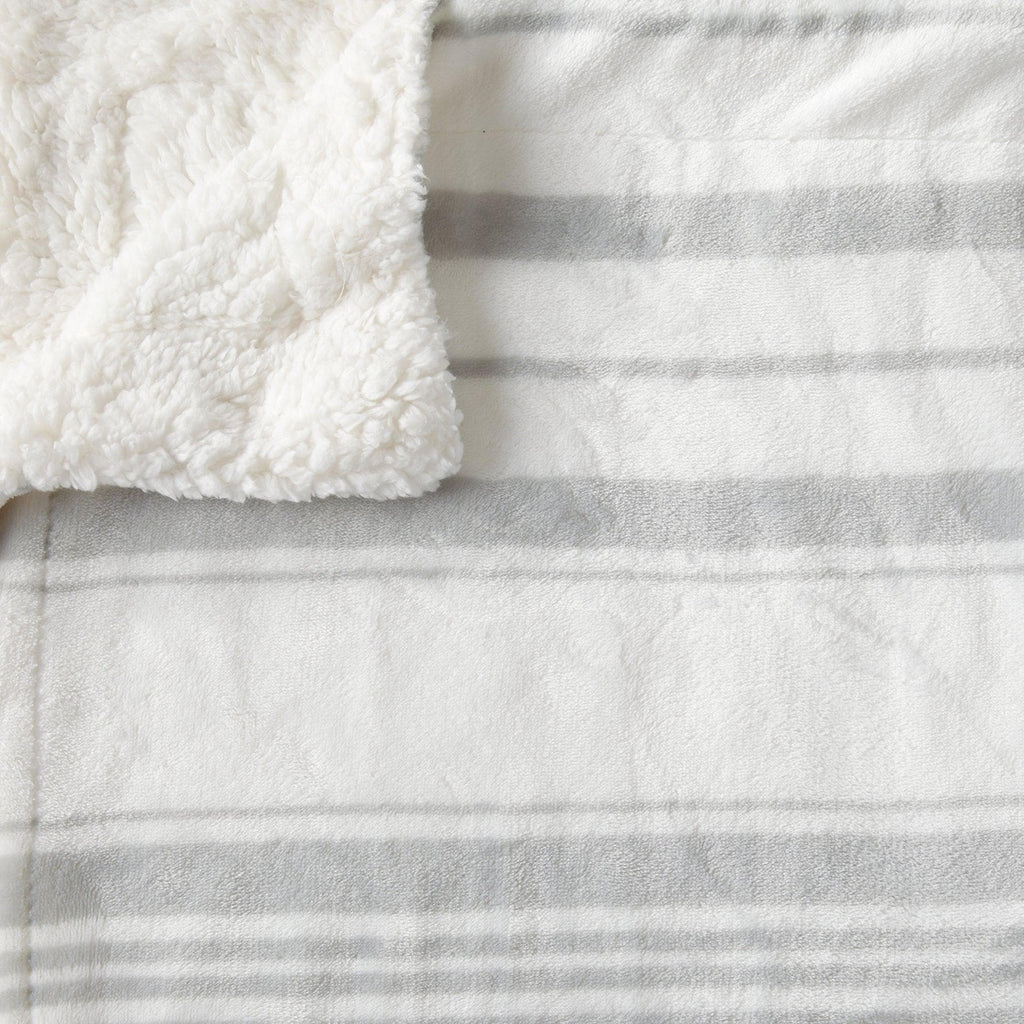 Velvet Plush Sherpa Luxury Bed Blanket - Kinsley Collection Great Bay Home