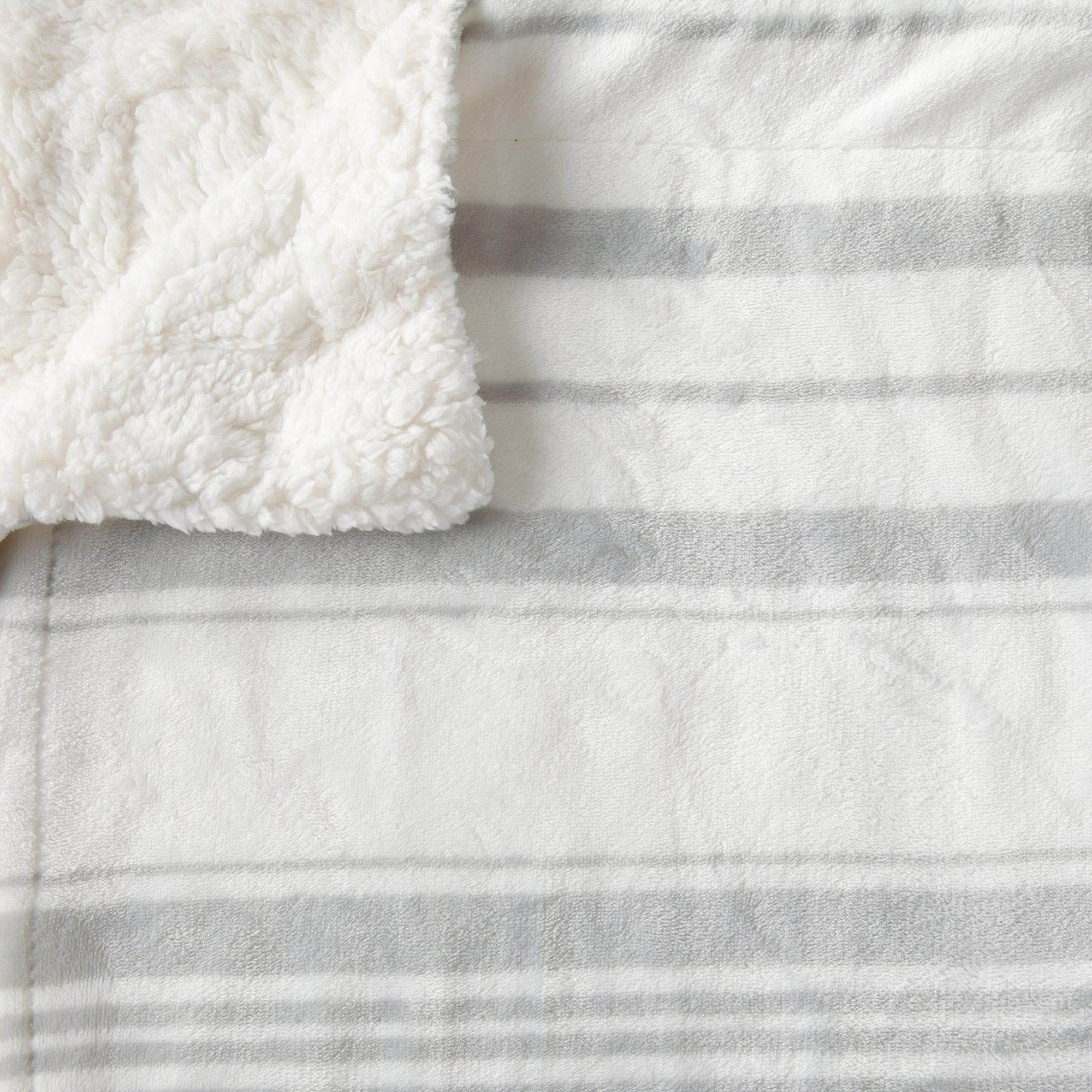 Velvet Plush Sherpa Luxury Bed Blanket - Kinsley Collection Great Bay Home