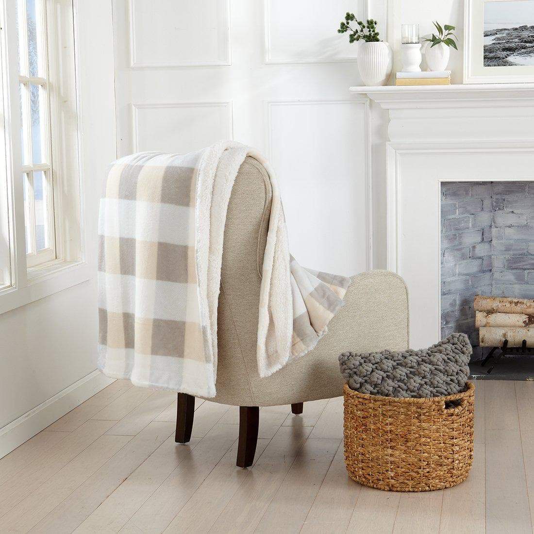Velvet Plush Sherpa Luxury Bed Blanket - Kinsley Collection Great Bay Home