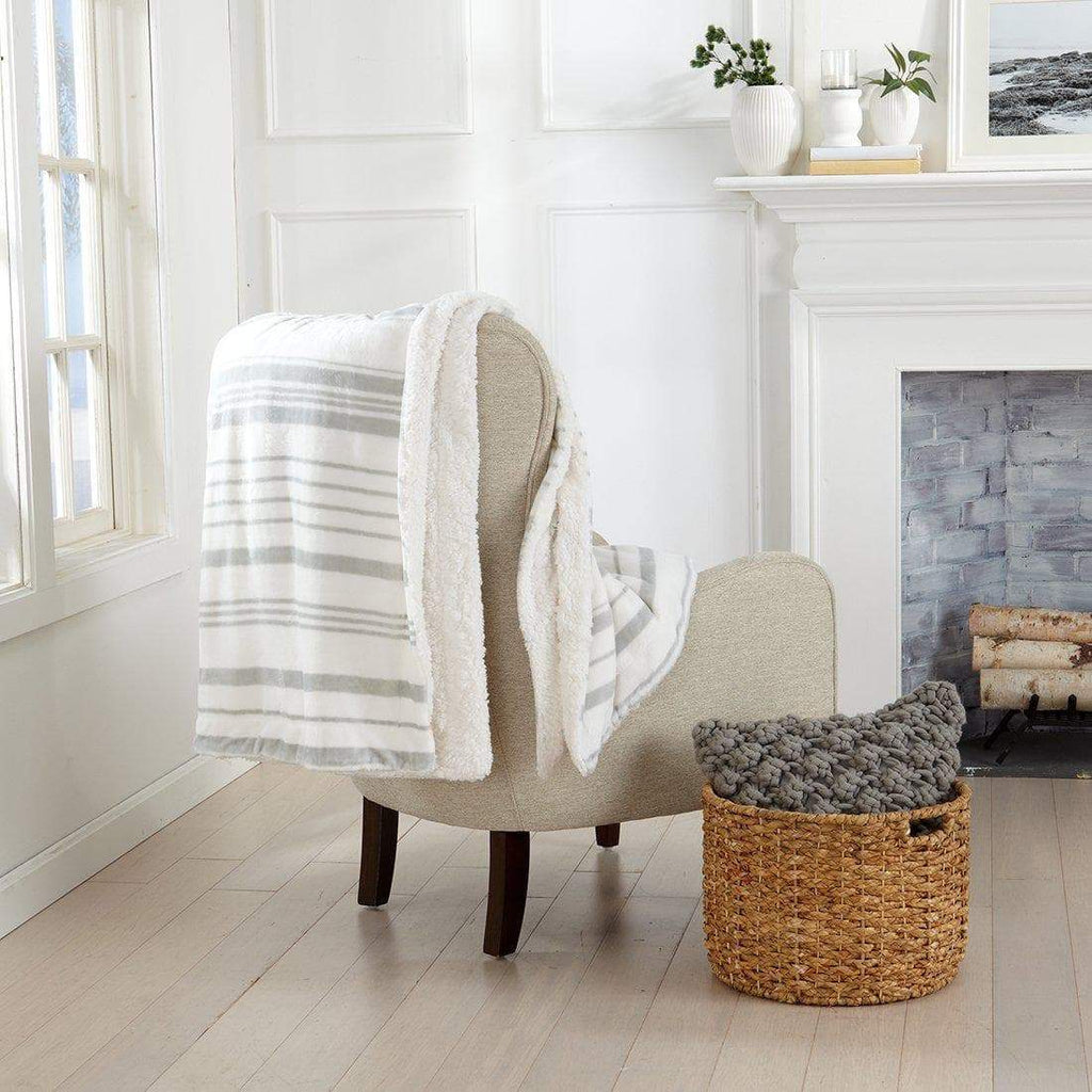Velvet Plush Sherpa Luxury Bed Blanket - Kinsley Collection Great Bay Home
