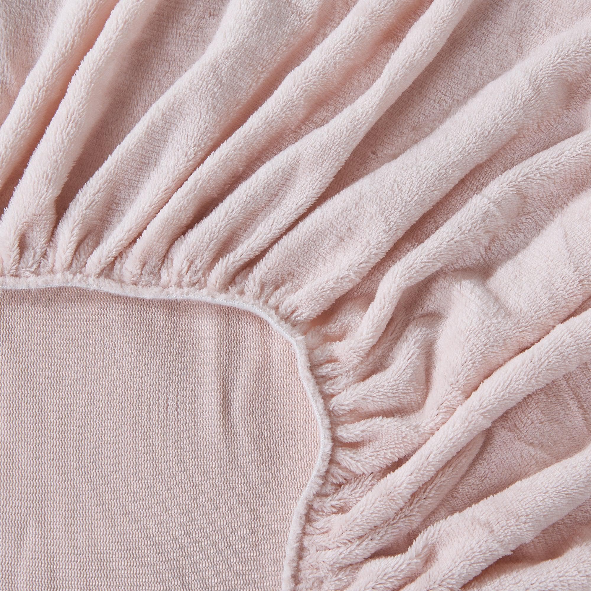 Solid Plush Fitted Sheet - Velvet Luxe Collection Great Bay Home