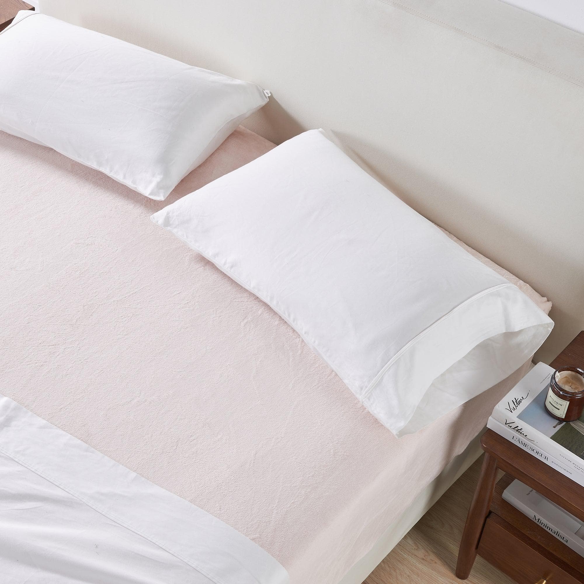 Solid Plush Fitted Sheet - Velvet Luxe Collection Great Bay Home