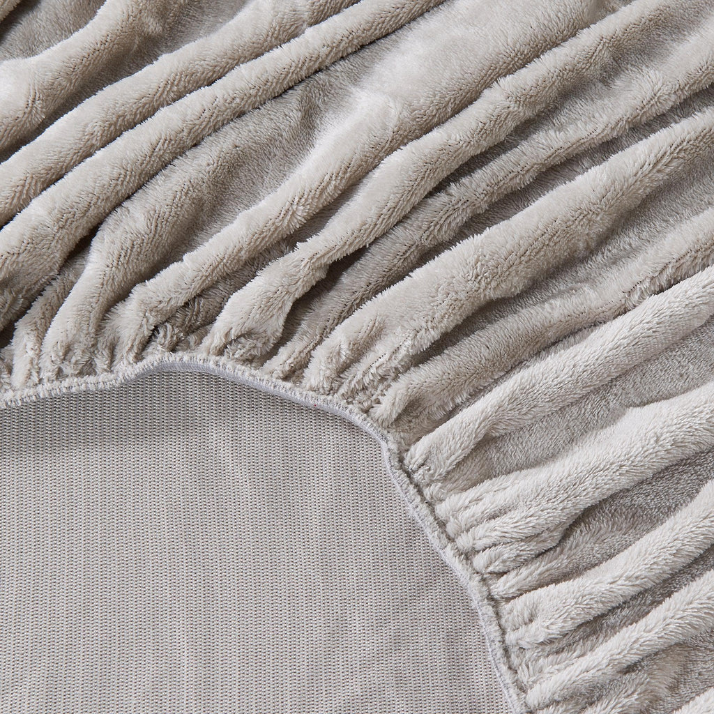 Solid Plush Fitted Sheet - Velvet Luxe Collection Great Bay Home