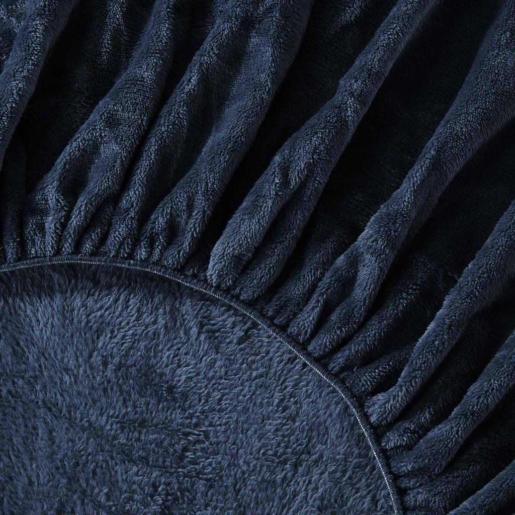 Solid Plush Fitted Sheet - Velvet Luxe Collection Great Bay Home