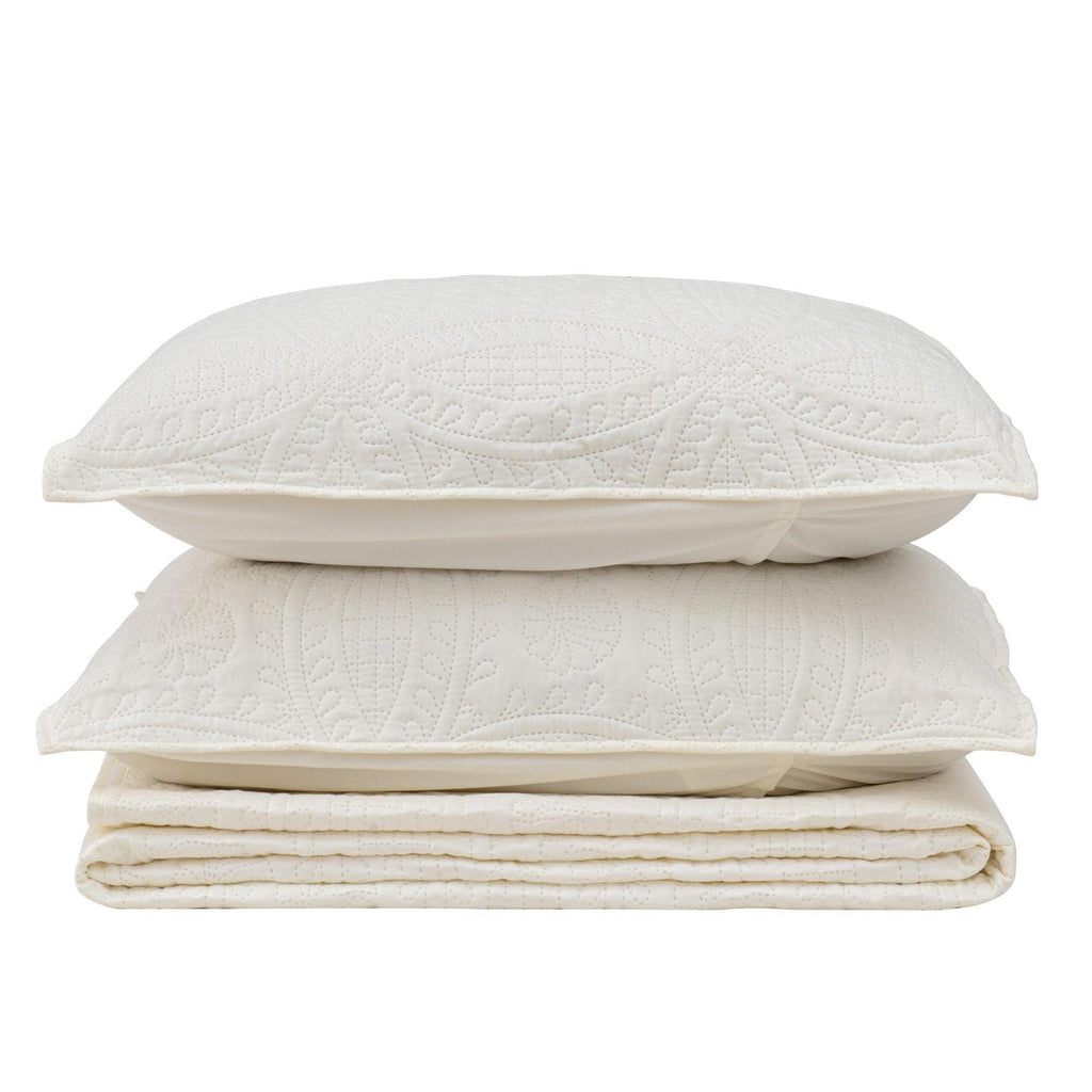 Oversized Medallion Quilt Set - Clara Collection Great Bay Home