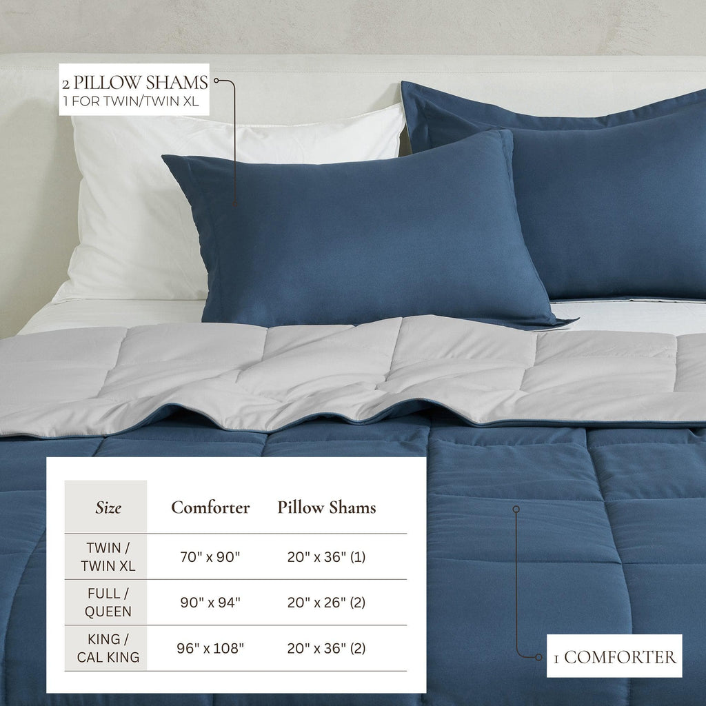 Reversible Comforter Set - Odette Collection Great Bay Home