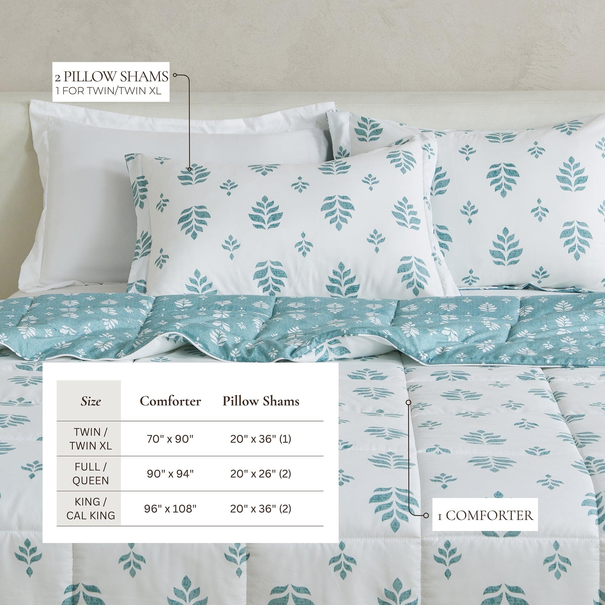 Reversible Comforter Set - Odette Collection Great Bay Home