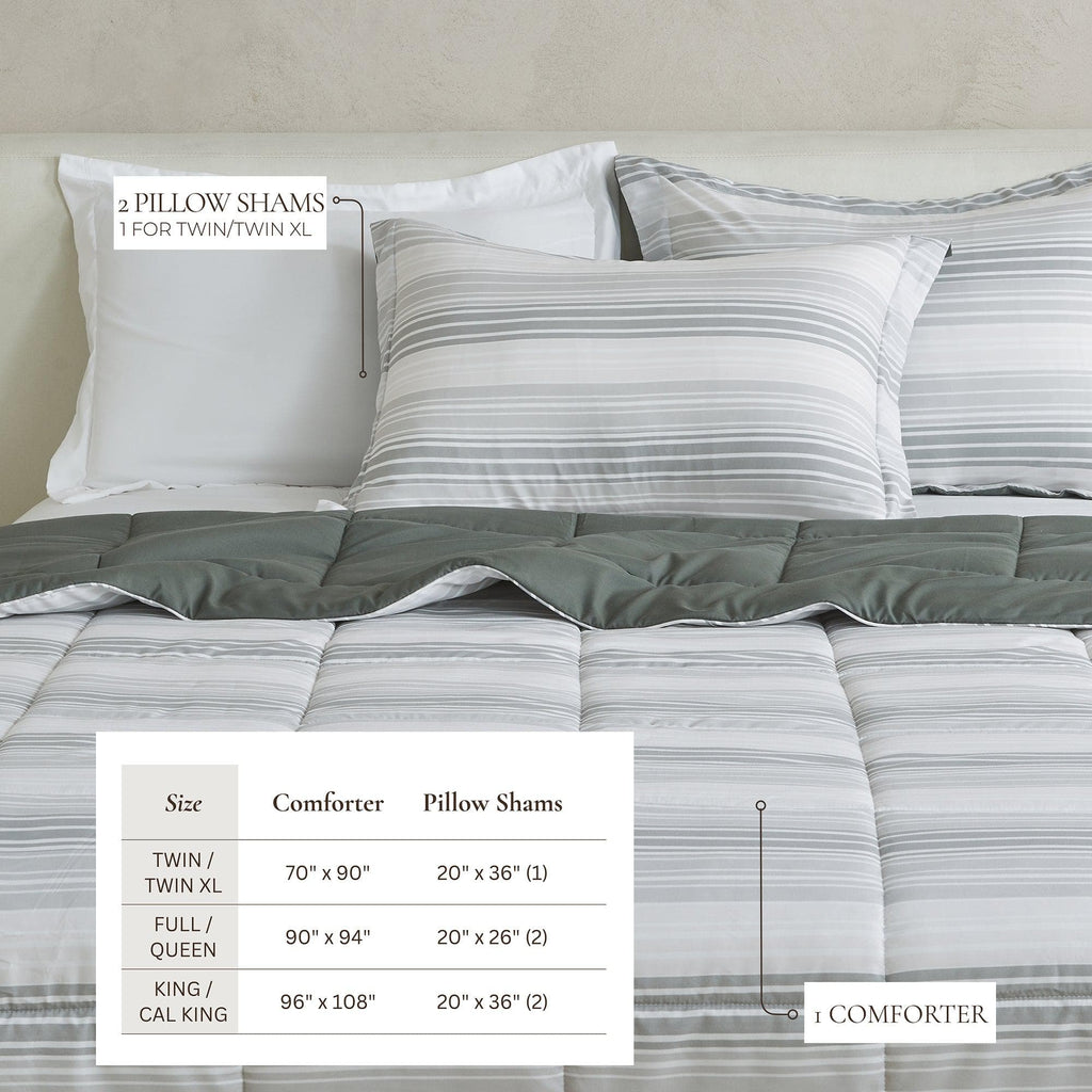 Reversible Comforter Set - Odette Collection Great Bay Home